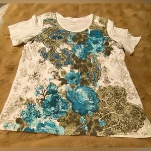 CARROLL REED T-shirt With Large Floral Design